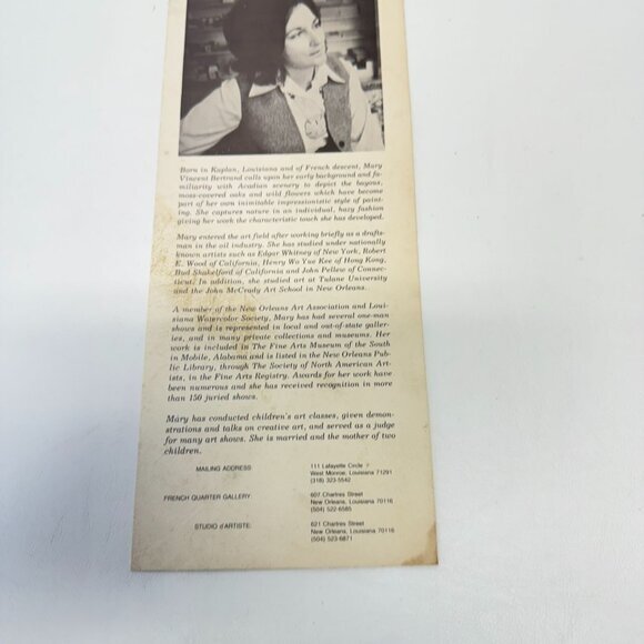 Mary Vincent Bertrand Boat‎ Print Signed Numbered Louisiana Artist - Picture 12 of 14